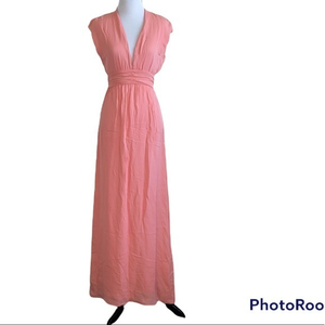 Maid by‎ yifat Oren for Rory beca women’s XS pink Big Sur gown